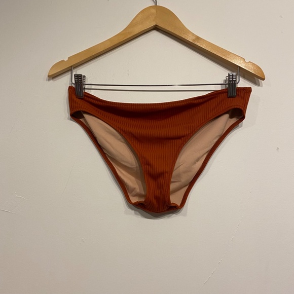 **$5 SALE** Madewell Second Wave Ribbed Classic Bikini Bottom Size Large - Picture 2 of 4